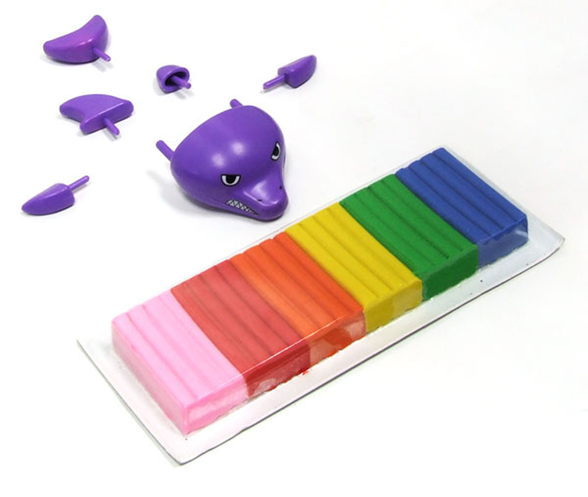 Kiddy Clay : 6 Colors of Clay+ Fish Parts/ Shark
