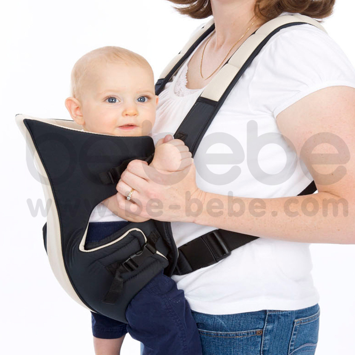 Baby Carrier be bebe : 2 in 1/navy+red Easy to carry your baby / BB006