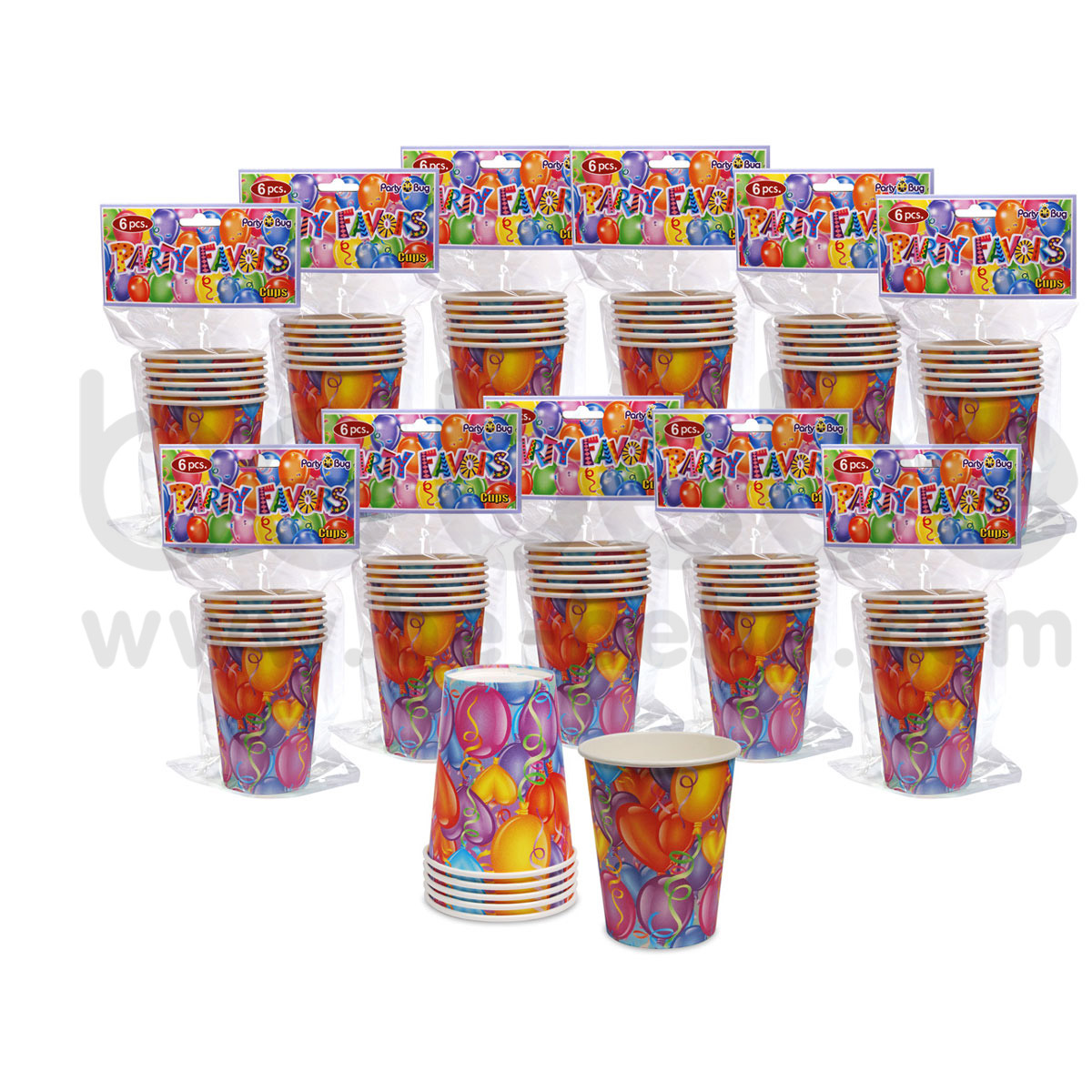 PARTY BUG : Paper cup 9 Oz,12 Packs