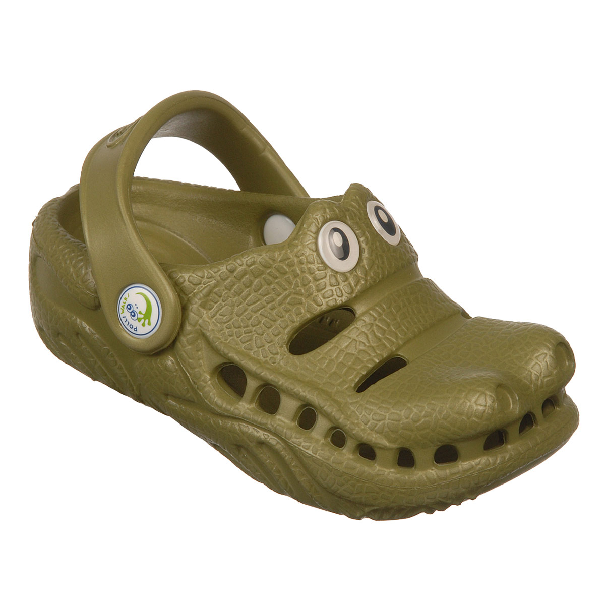 Polliwalks : รองเท้าเด็ก Gator ?Green # 12 