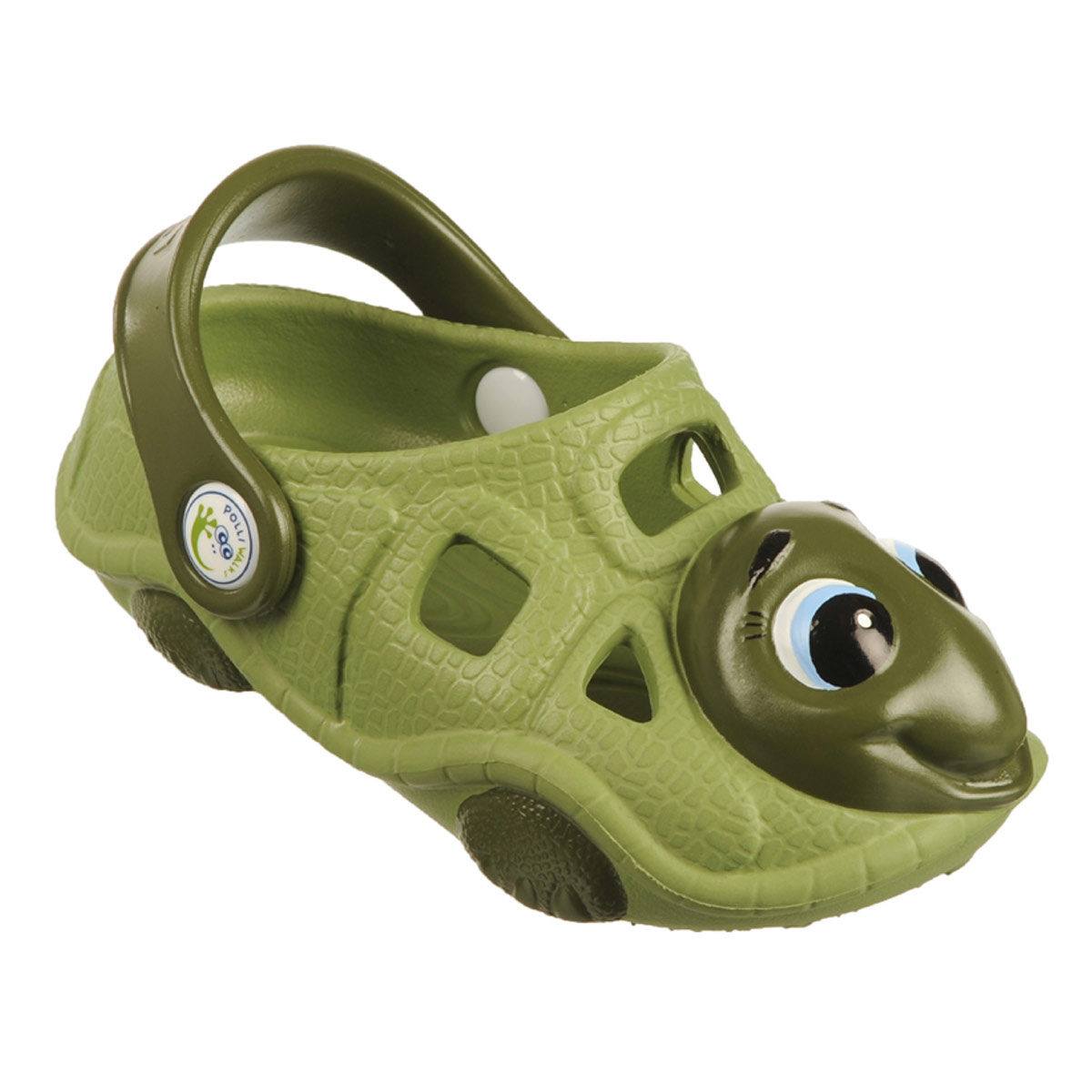 Polliwalks : รองเท้าเด็ก Timmy the Turtle Green # 12 