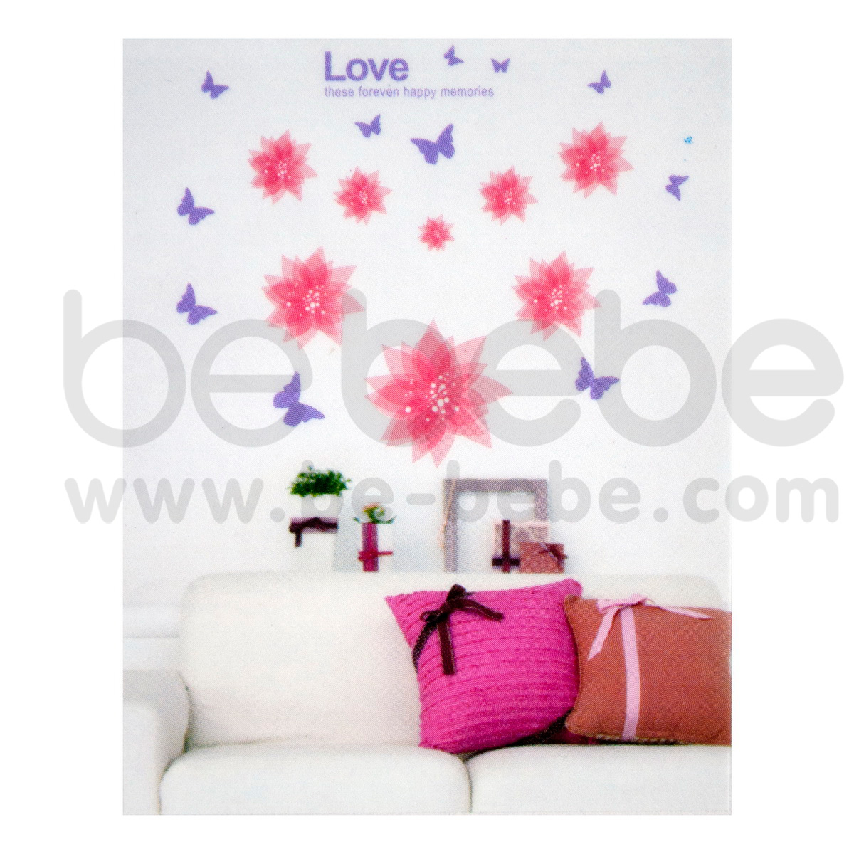 be bebe :  Removable PVC Wall Sticker(50x70cm.) / HL3D-2103