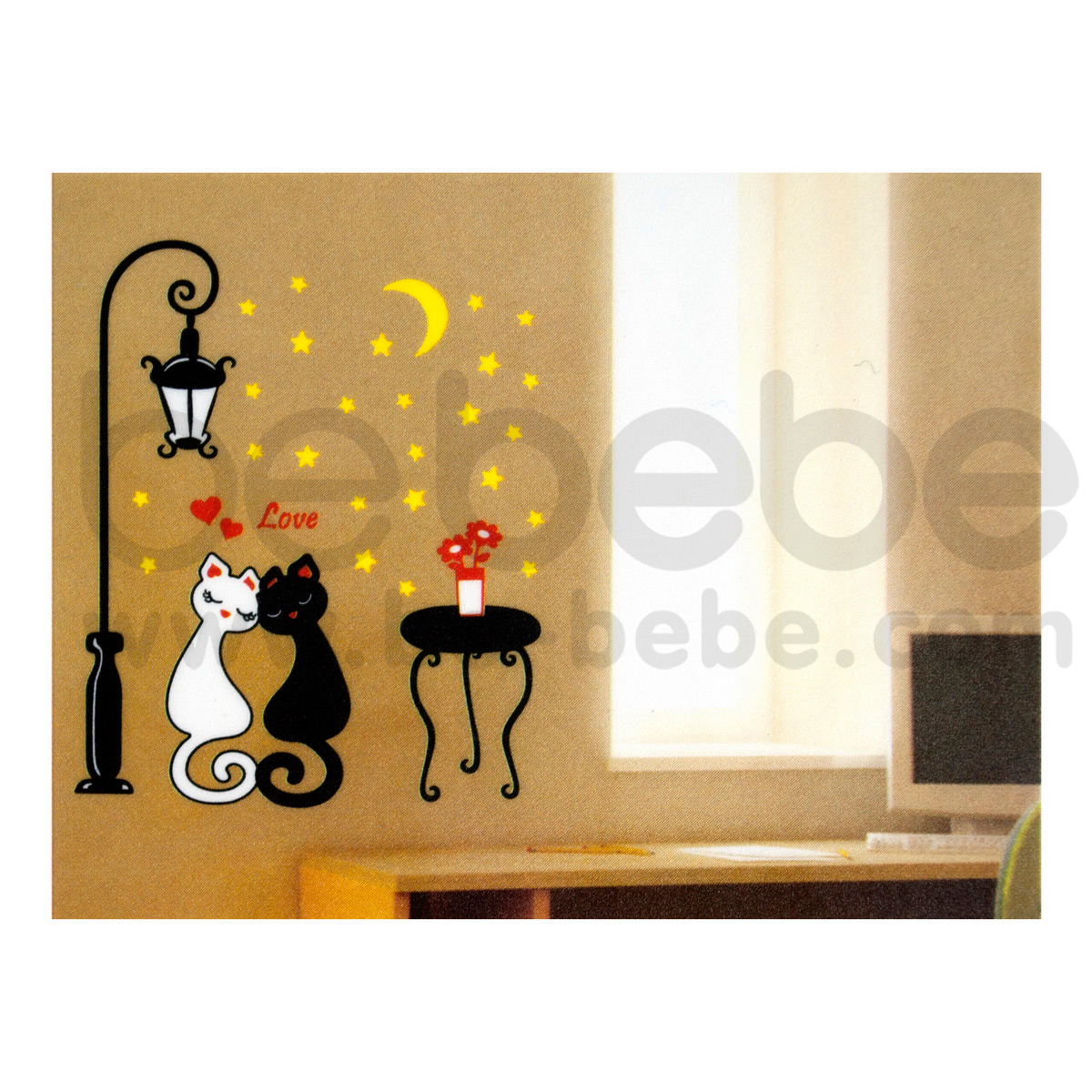 be bebe :  Removable PVC Wall Sticker(50x70cm.) / HL3D-2119