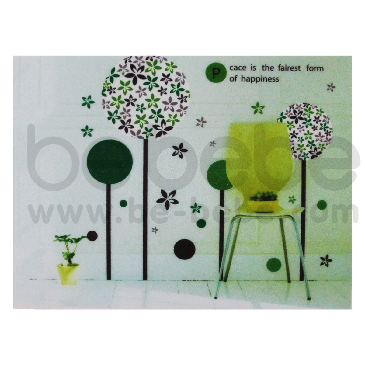 be bebe :  Removable PVC Wall Sticker(60x90cm.) / HL3D-3136
