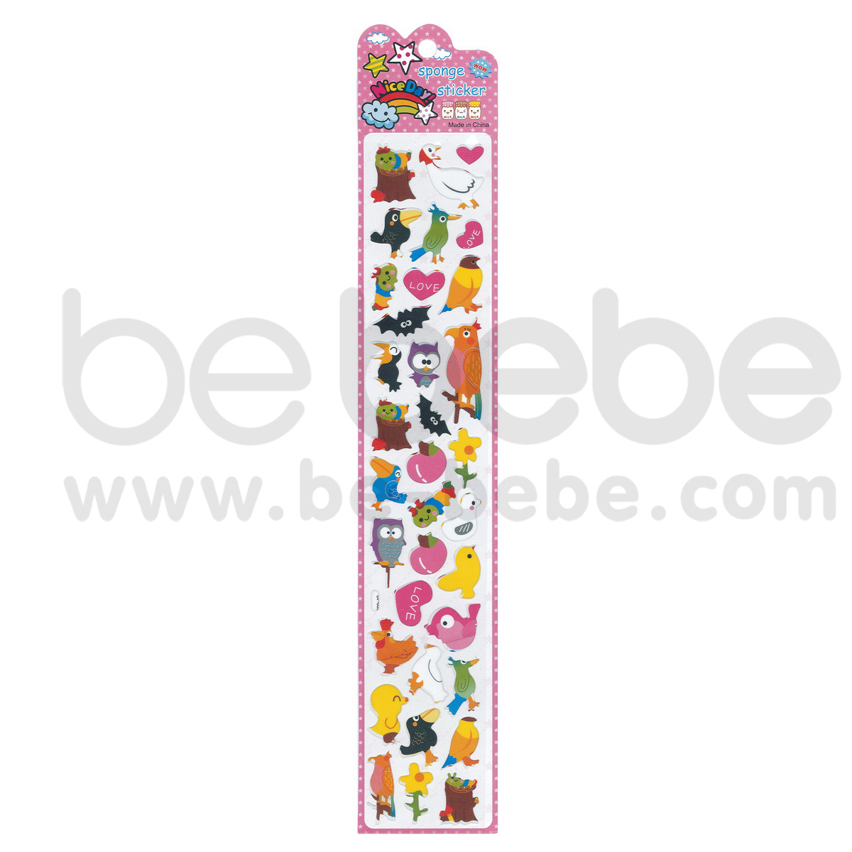 be bebe : Puffy Sticker (7x38cm.) / DF-053