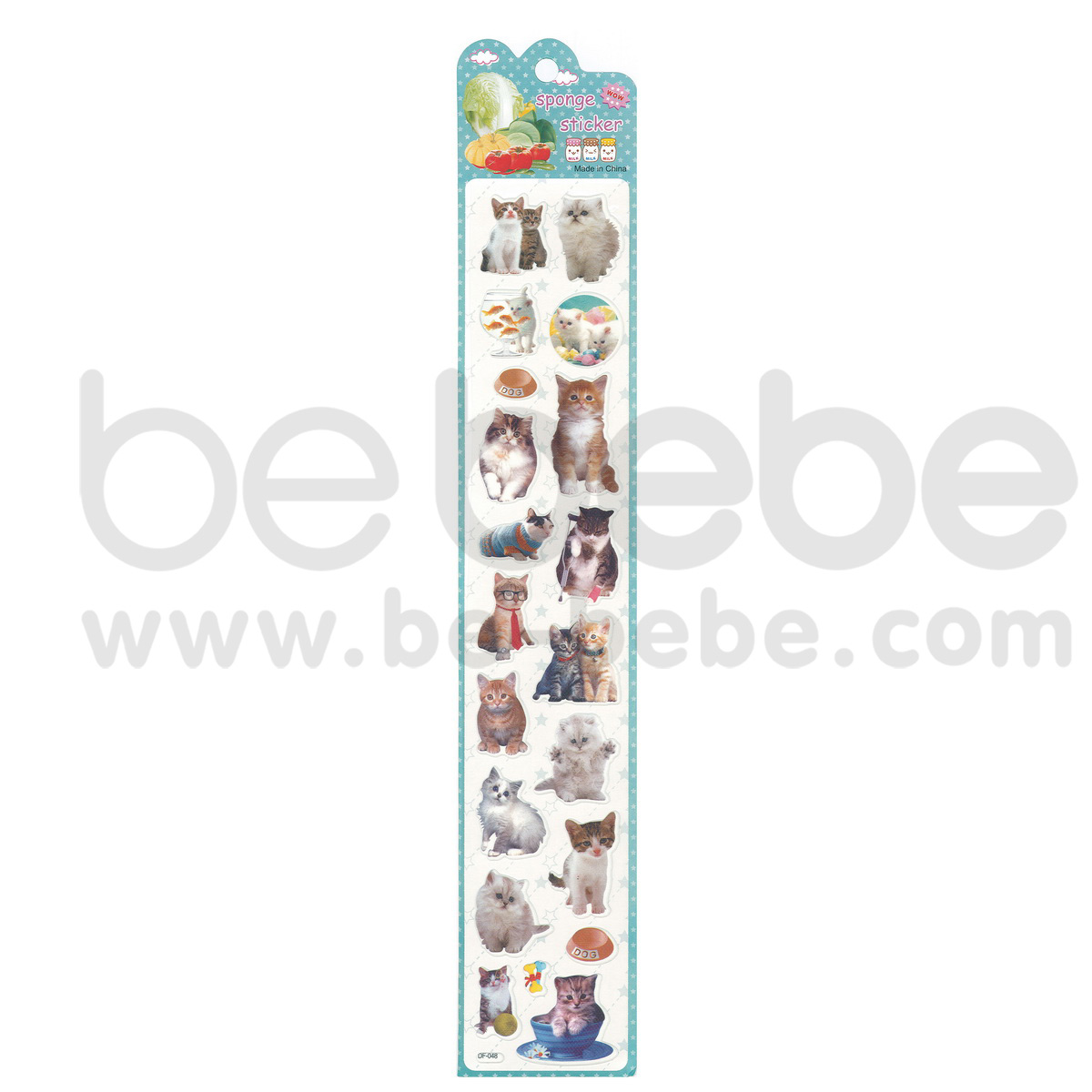 be bebe : Puffy Sticker (7x38cm.) / DF-048
