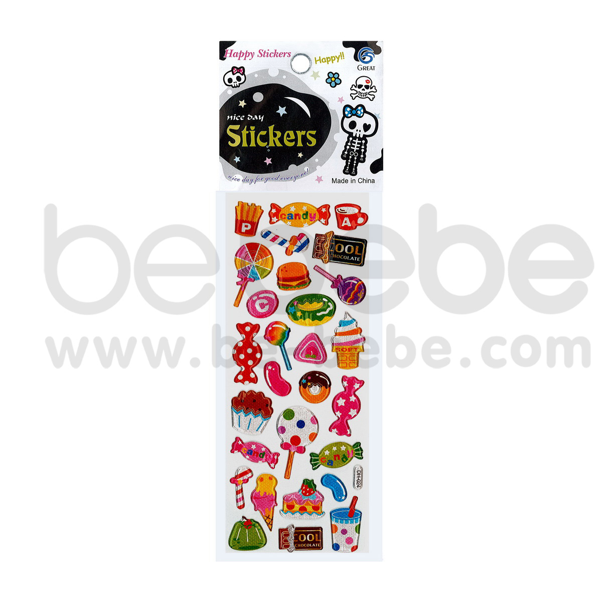 be bebe : Puffy Sticker (7x17cm.) / DH-024