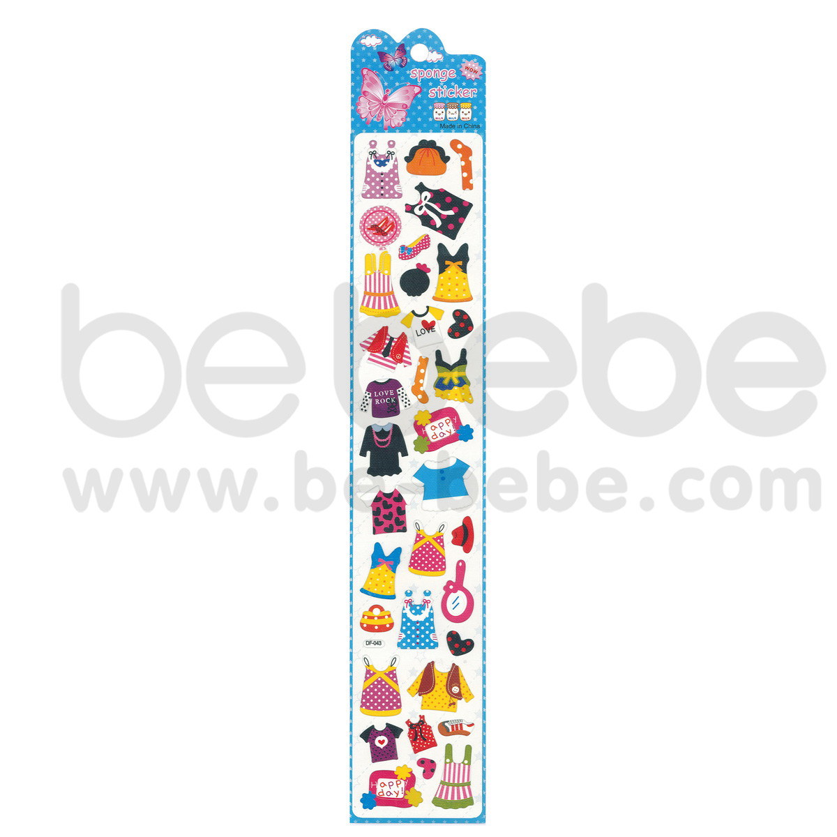 be bebe : Puffy Sticker (7x38cm.) / DF-043