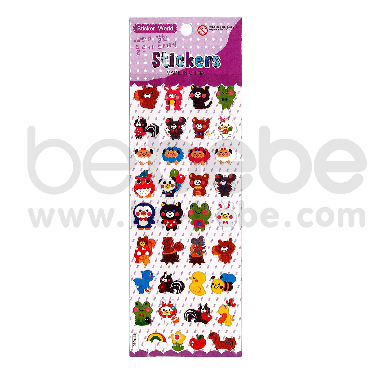 be bebe : Puffy Sticker (7x17cm.) / FFK-028