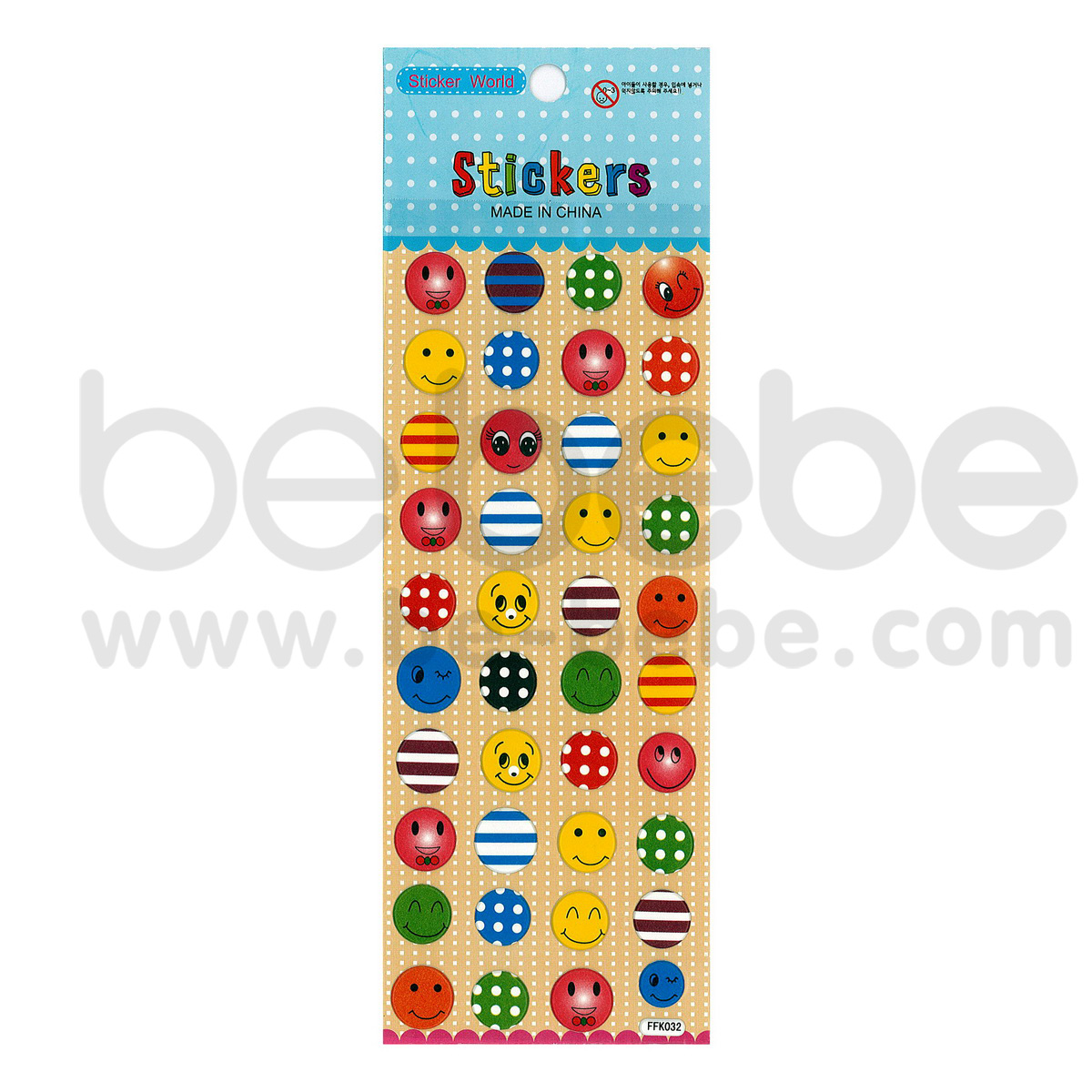 be bebe : Puffy Sticker (7x17cm.) / FFK-032