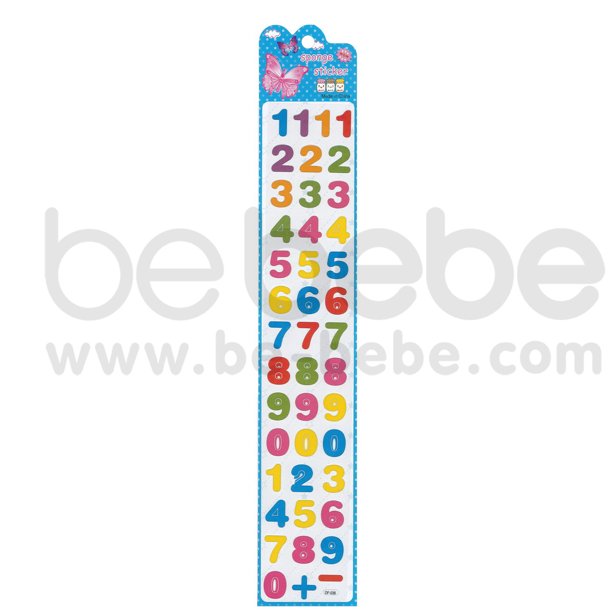be bebe : Puffy Sticker (7x38cm.) / DF-036