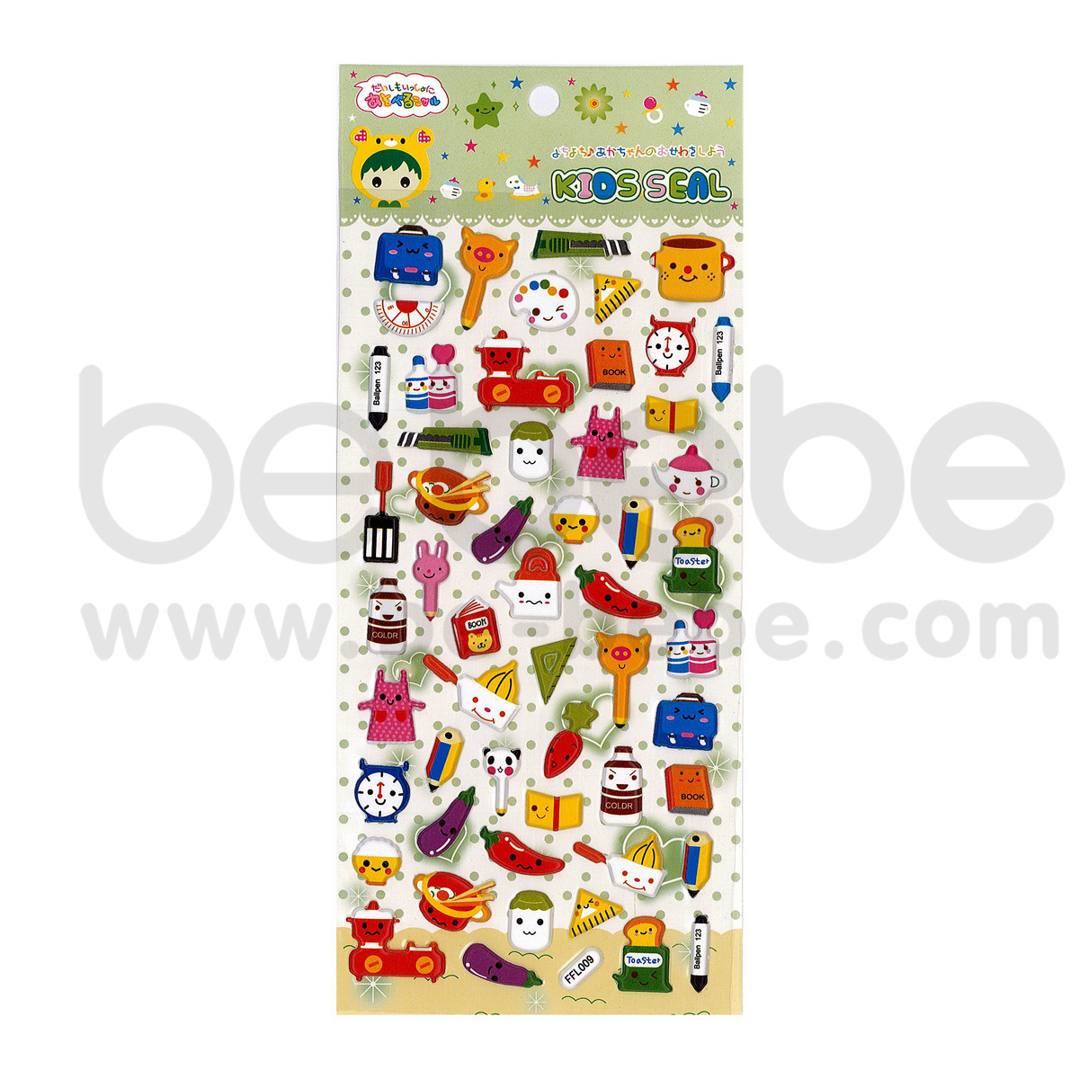 be bebe : Puffy Sticker (8.5x17cm.) / FFL-009