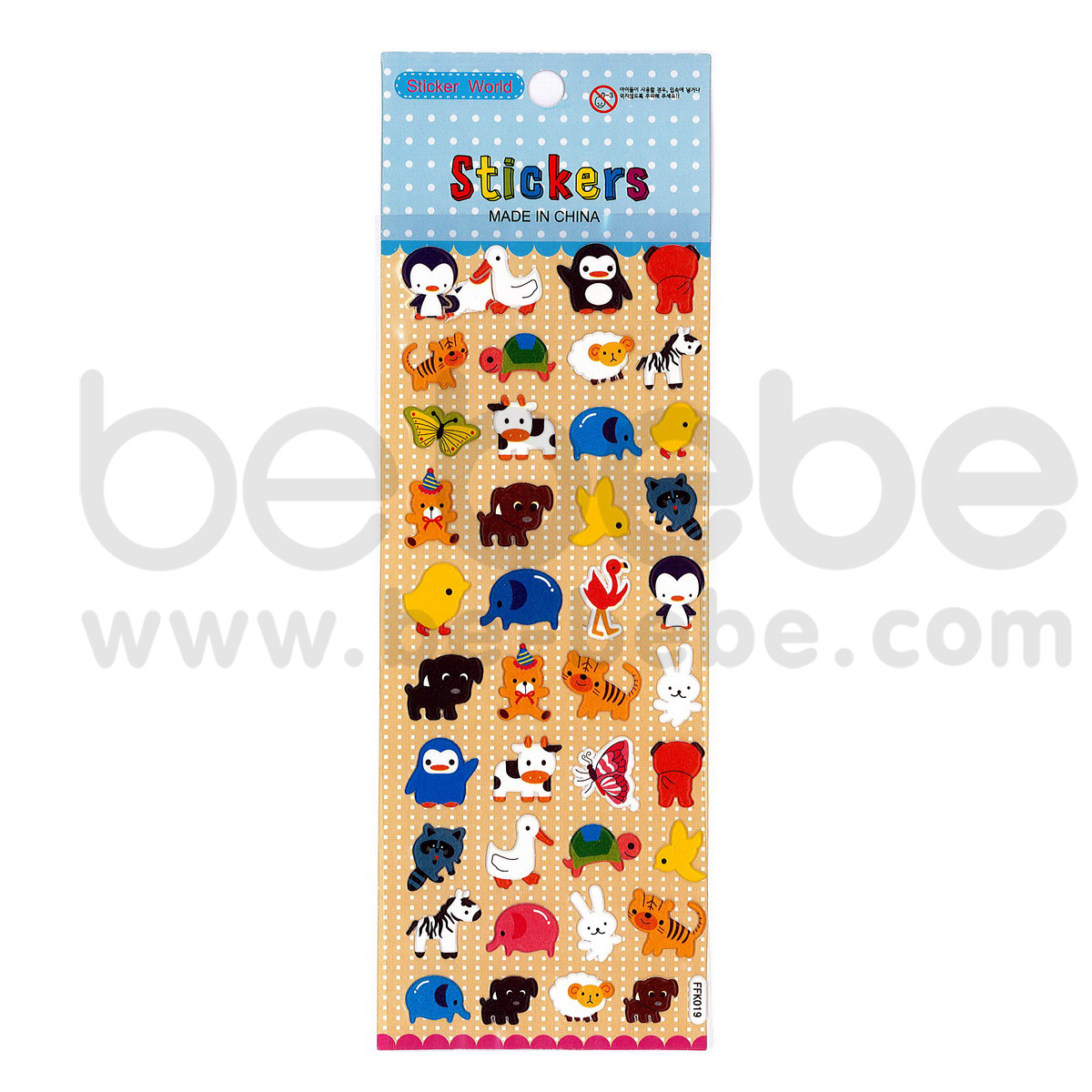 be bebe : Puffy Sticker (7x17cm.) / FFK-019