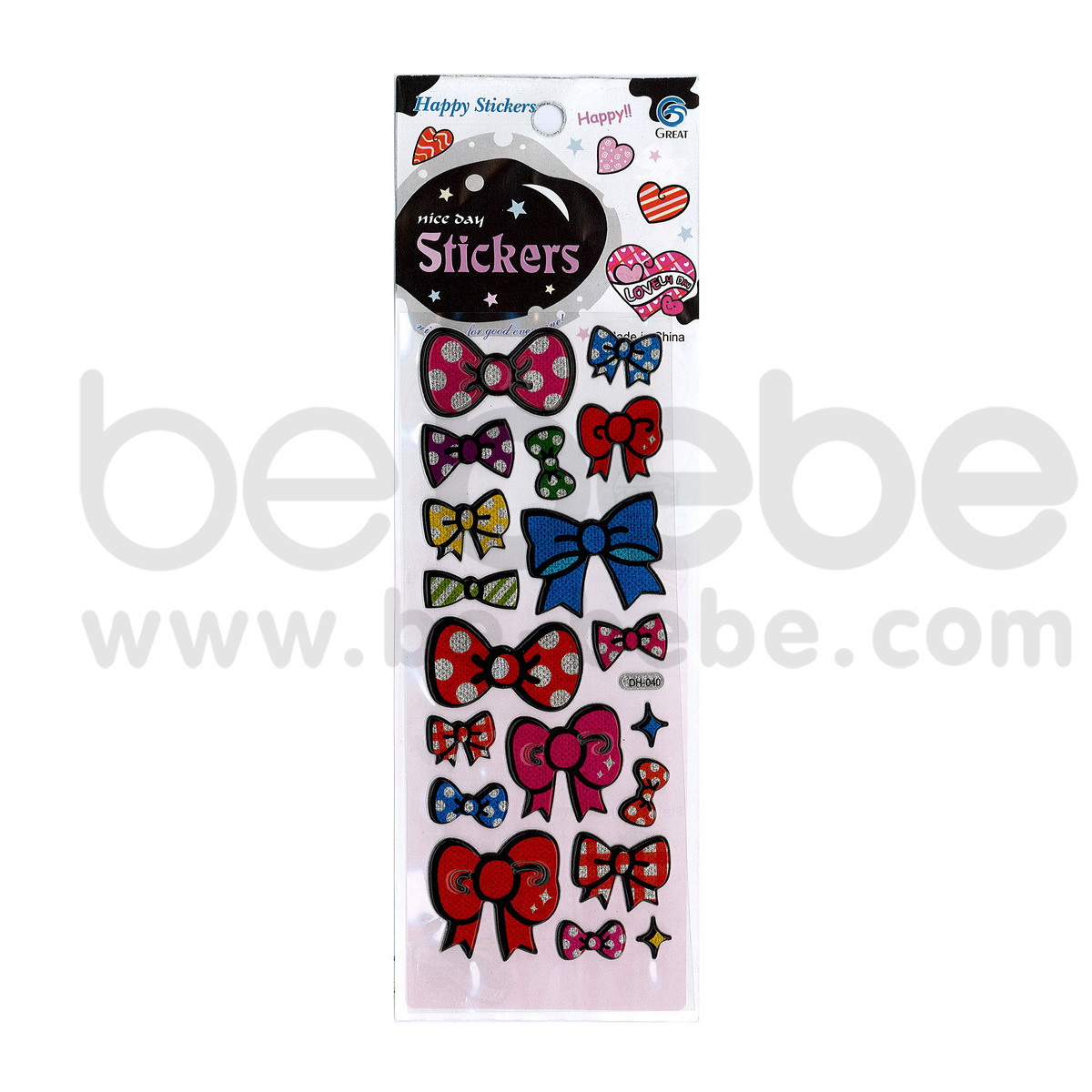 be bebe : Puffy Sticker (7x17cm.) / DH-040