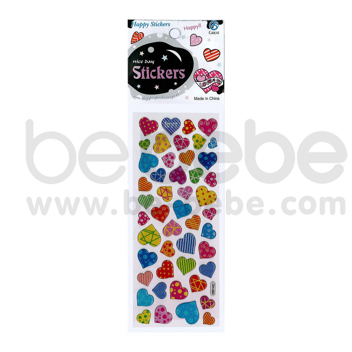 be bebe : Puffy Sticker (7x17cm.) / DH-063