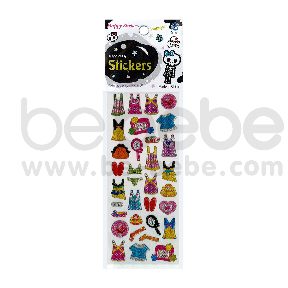 be bebe : Puffy Sticker (7x17cm.) / DH-074
