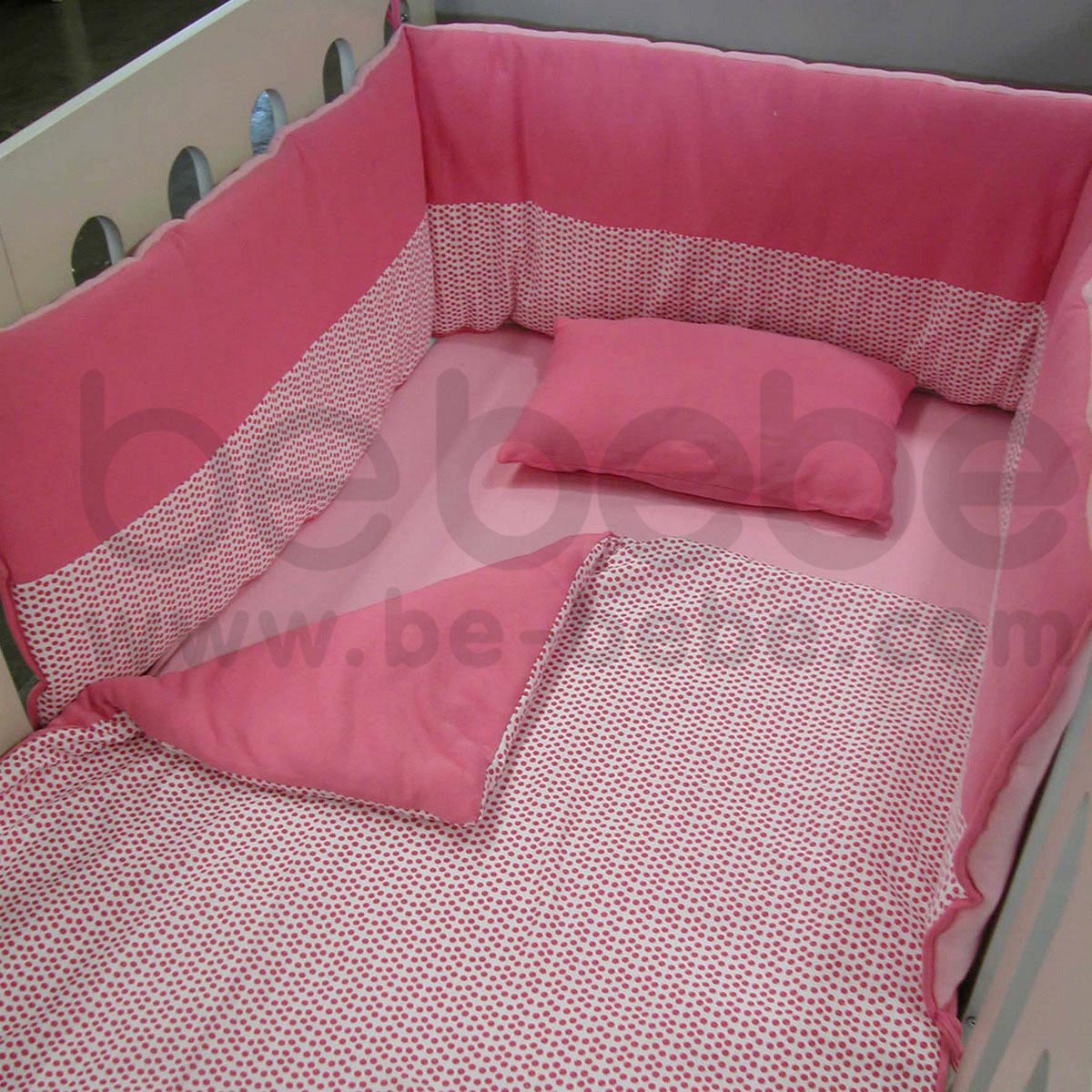 be bebe:Bedding Set 60x120 (5 Pcs.)/Pink