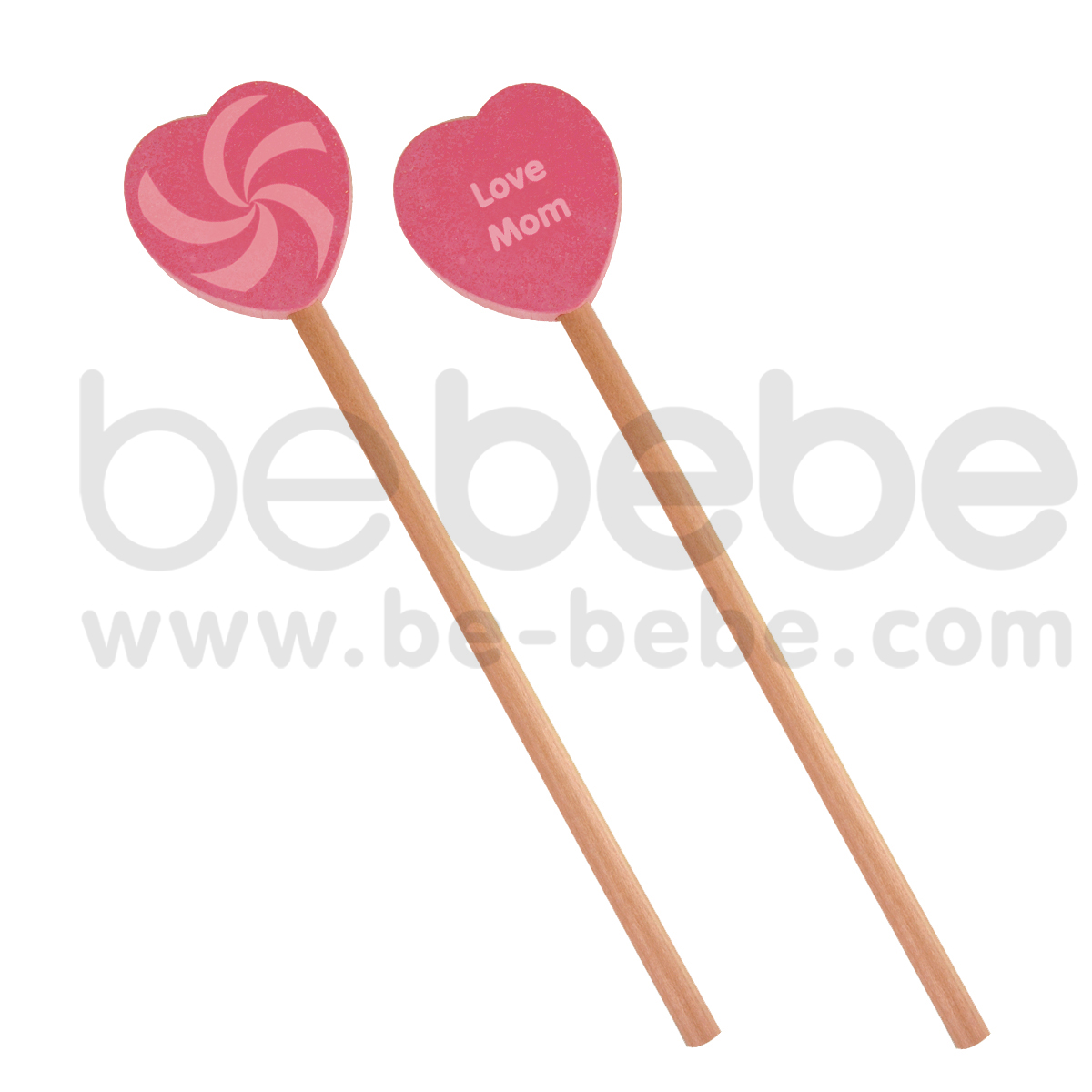 bebebe : Pencil-L-Hearts-Love Mom/Pink