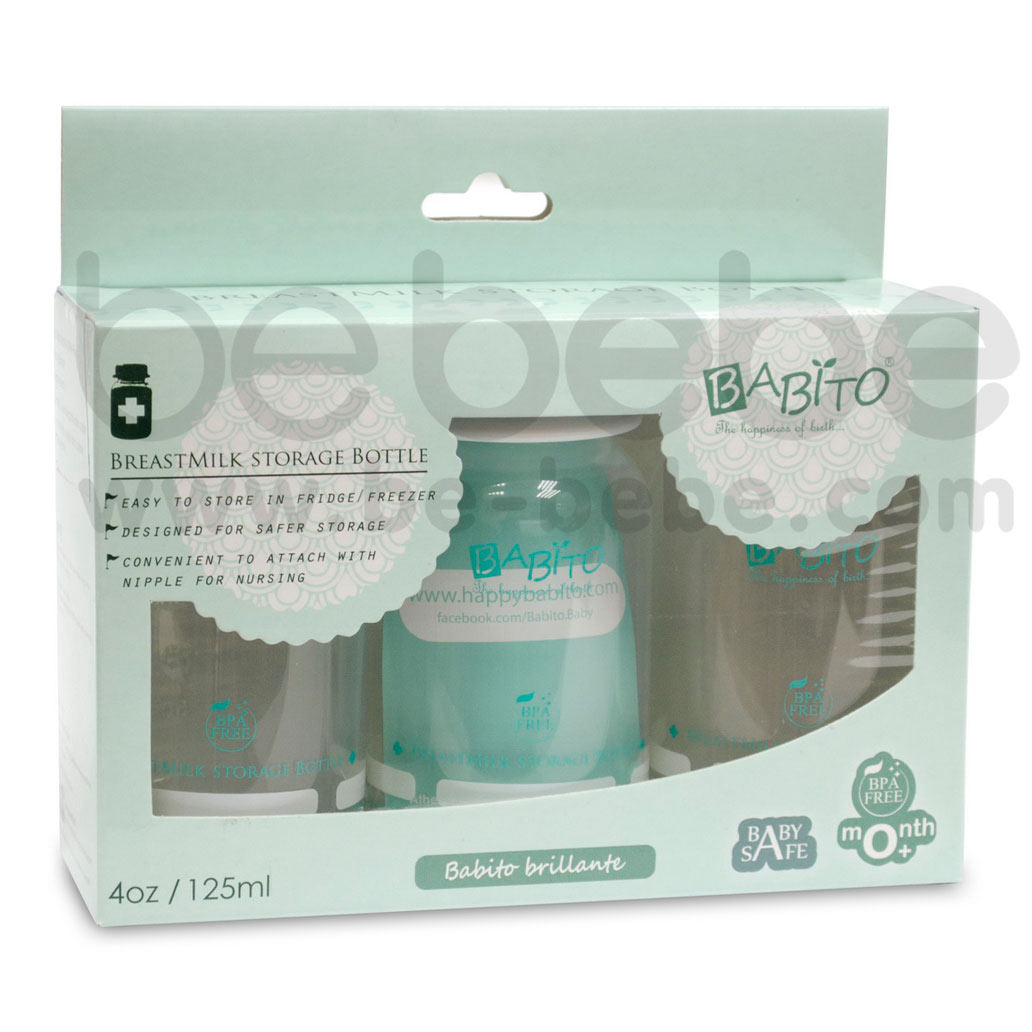 BABITO:Breastmilk Storage bottle 4 Oz./3Pcs. (LS31P2228)