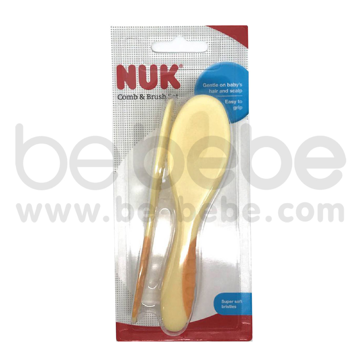 NUK:Baby Brush with Comb/Yellow