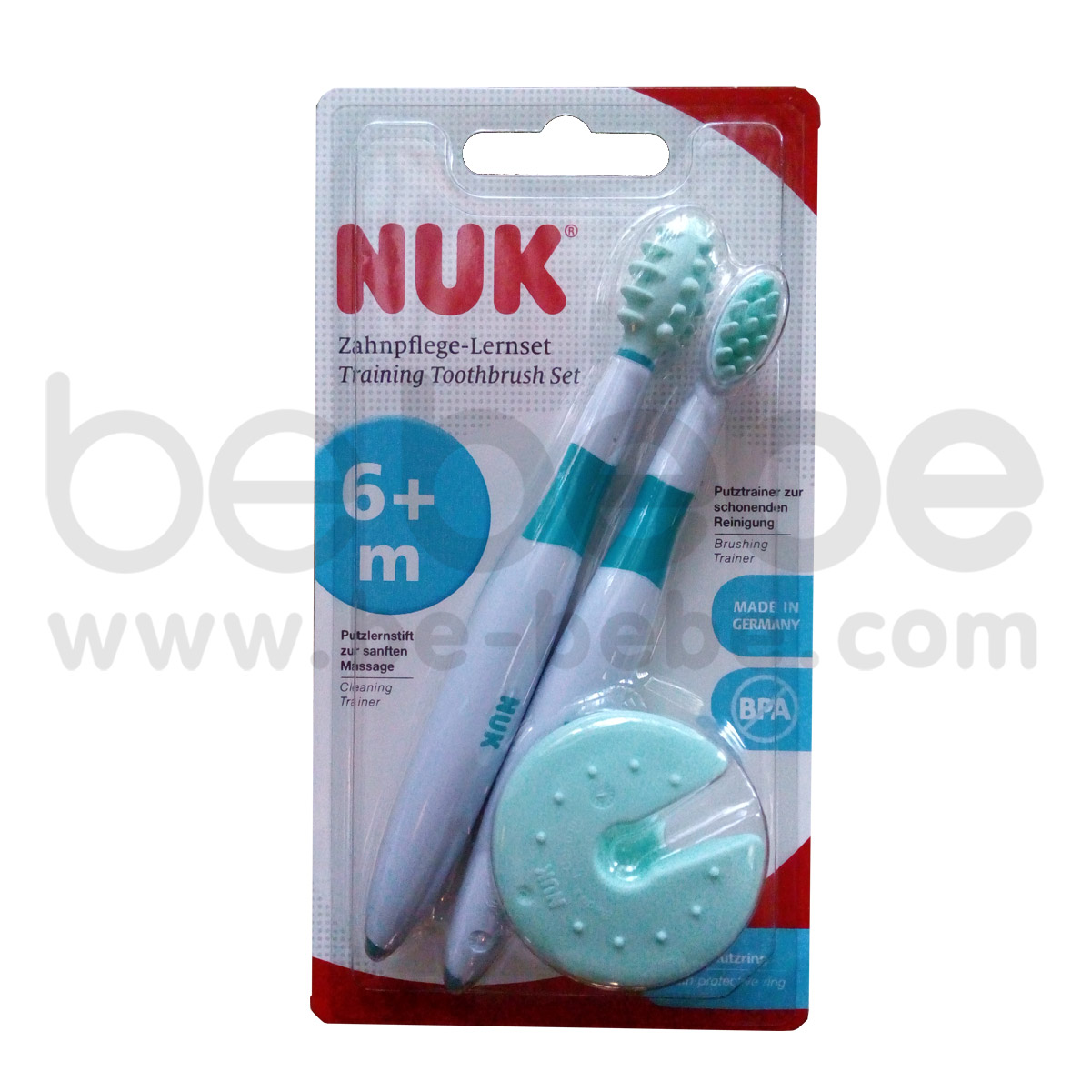 NUK:Training Toothbrush Set + Protective Ring 