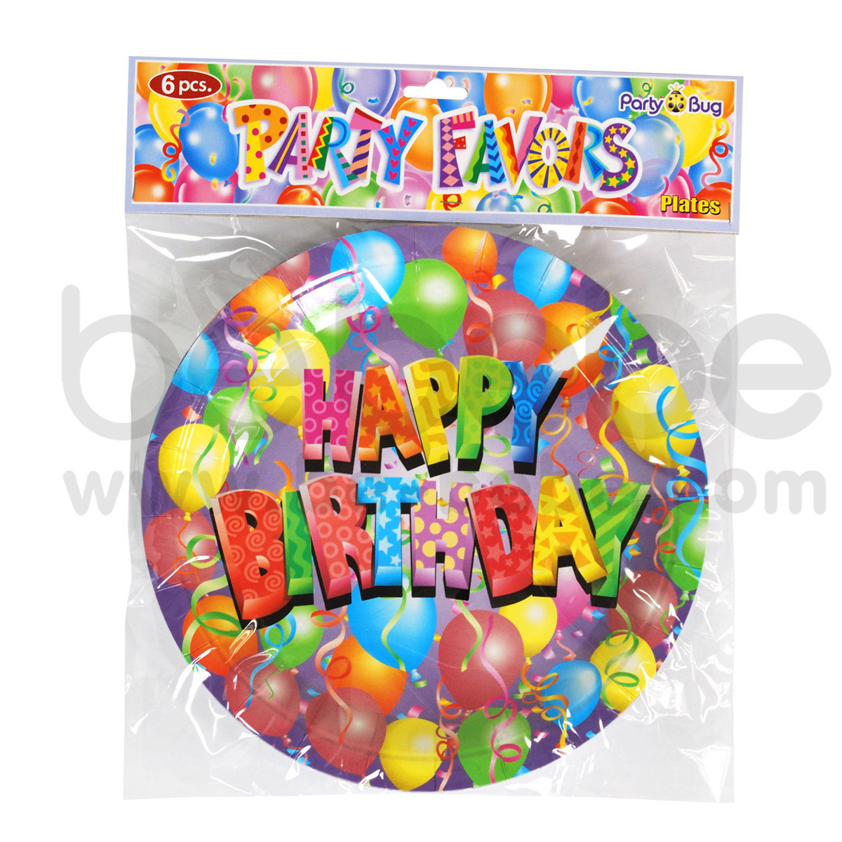 PARTY BUG : Paper plate 9 inch., 12 Packs