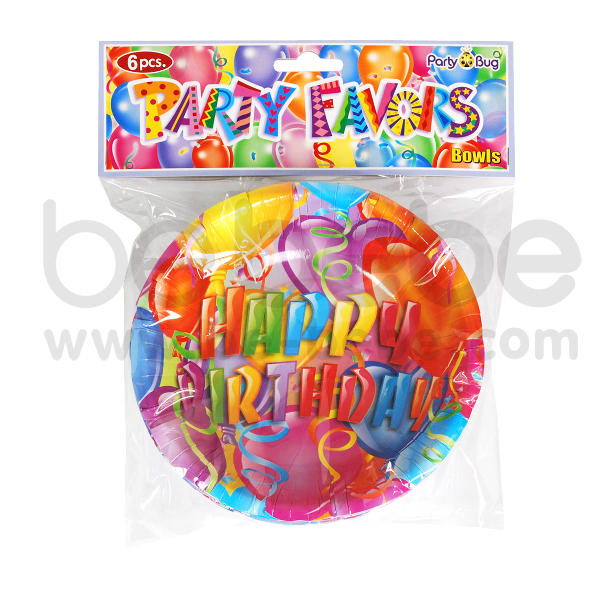 PARTY BUG : Paper bowl 6 inch., 12 Packs