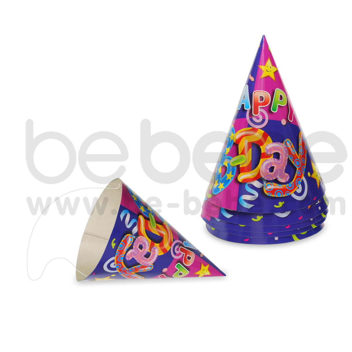PARTY BUG : หมวกโคนปาร์ตี้ 6 inch.x 12 Packs คุณภาพสูง* ดีไซน์สวยงาม ได้มาตรฐานEN71*ปลอดภัย ECO*เป็นมิตรกับสิ่งแวดล้อม