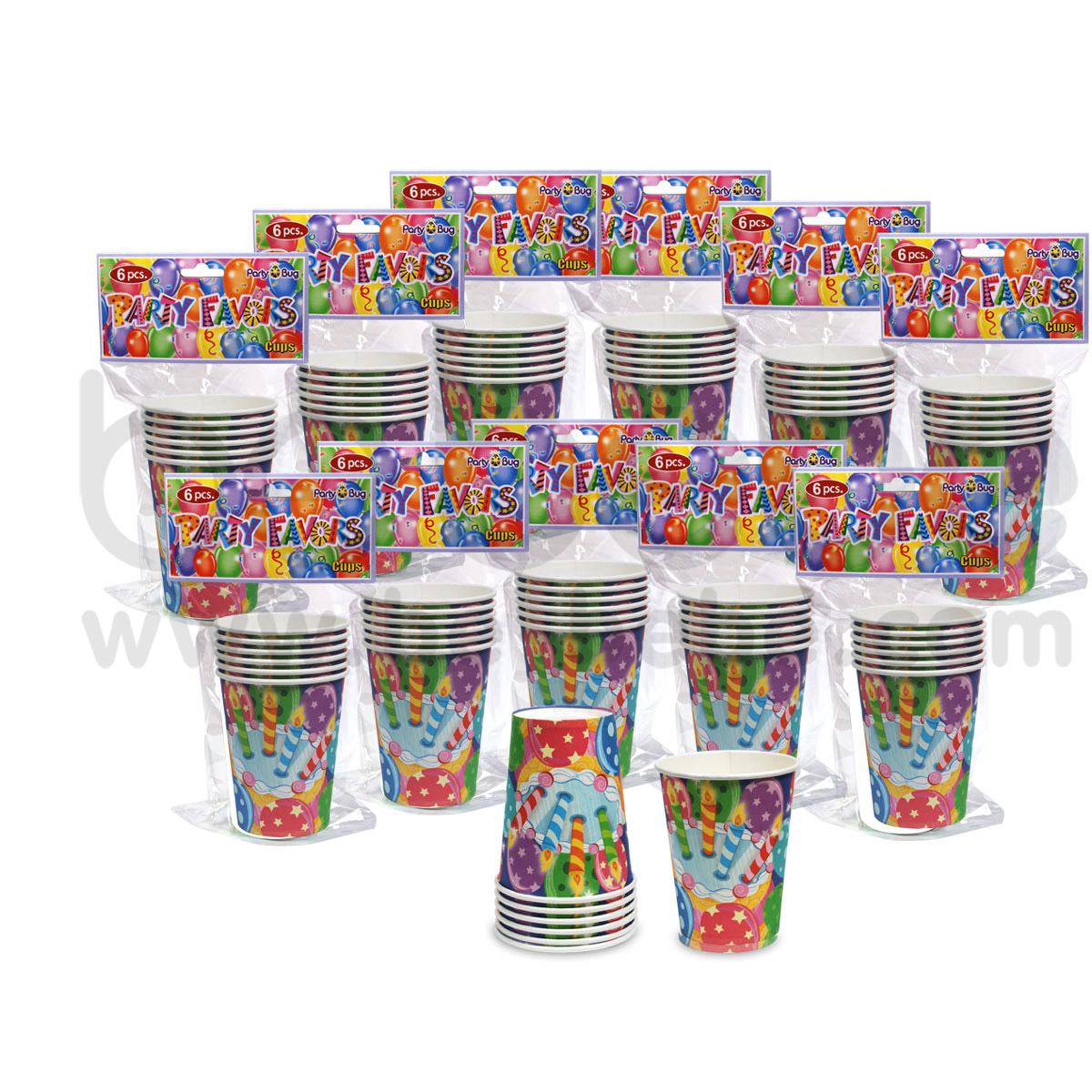 PARTY BUG : Paper cup 9 Oz., 12 Packs