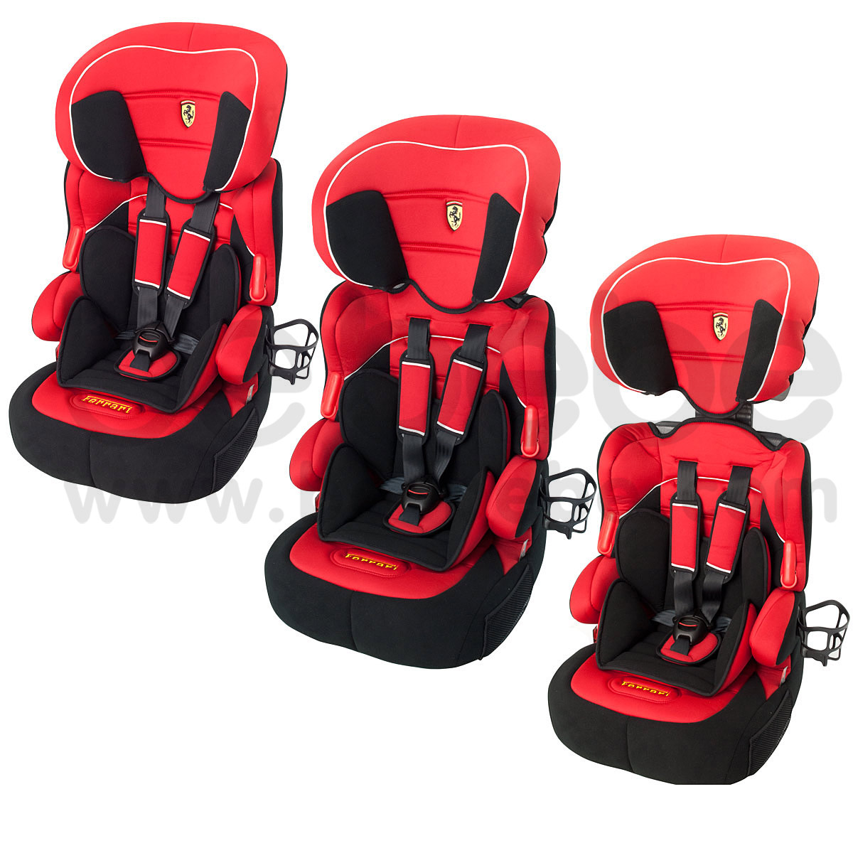Car Seat Ferrari : High Back Booster Beline SP (Red) 