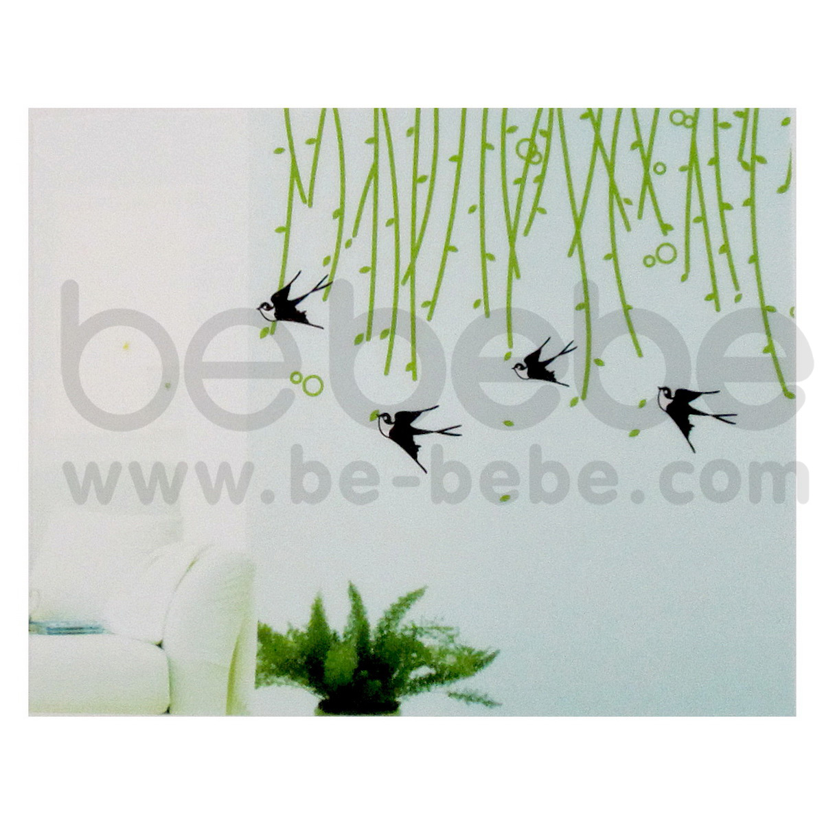 be bebe :  Removable PVC Wall Sticker(60x90cm.) / HL3D-3111