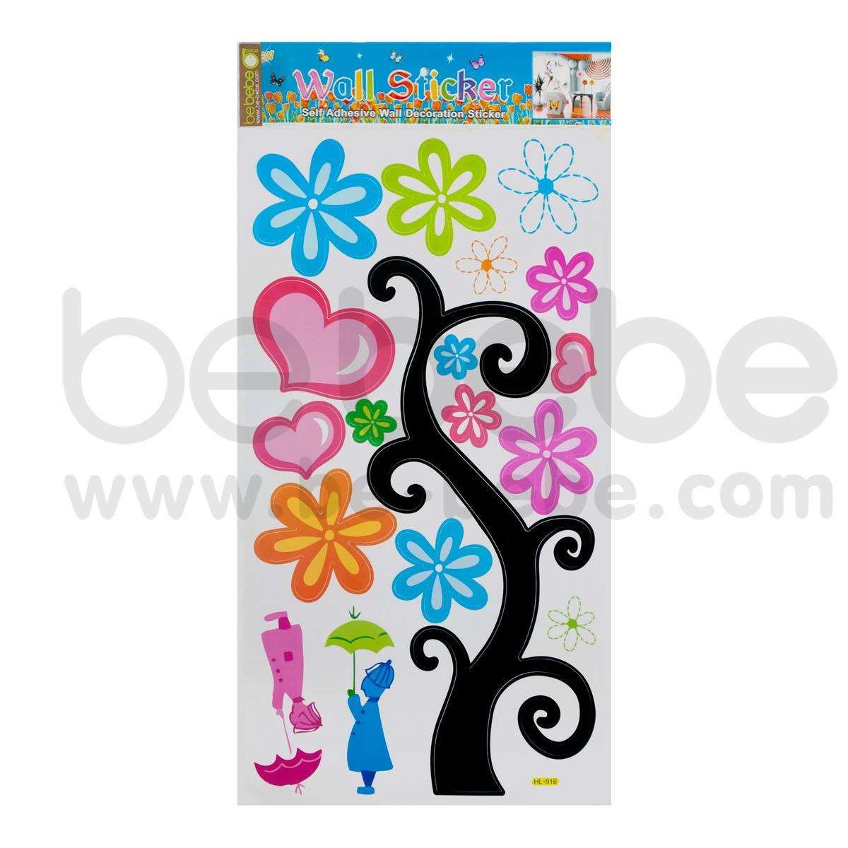 be bebe :Wall Sticker (33x60cm.) / HL-916 