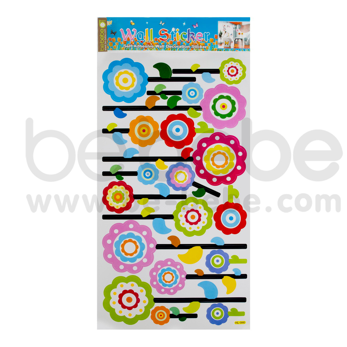 be bebe :Wall Sticker (33x60cm.) / HL-946 