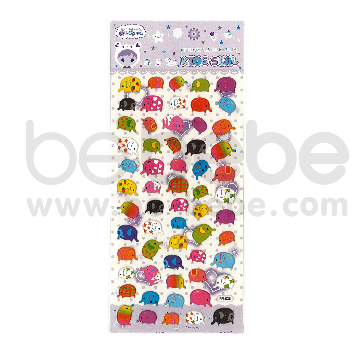 be bebe : Puffy Sticker (8.5x17cm.) / FFL-036