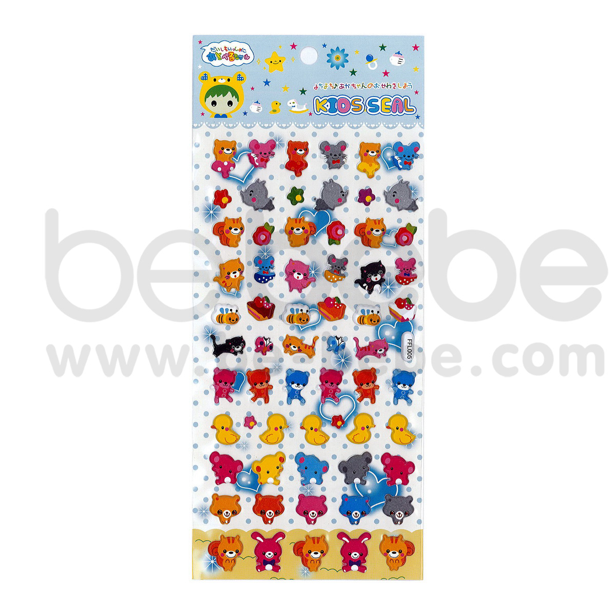 be bebe : Puffy Sticker (8.5x17cm.) / FFL-005