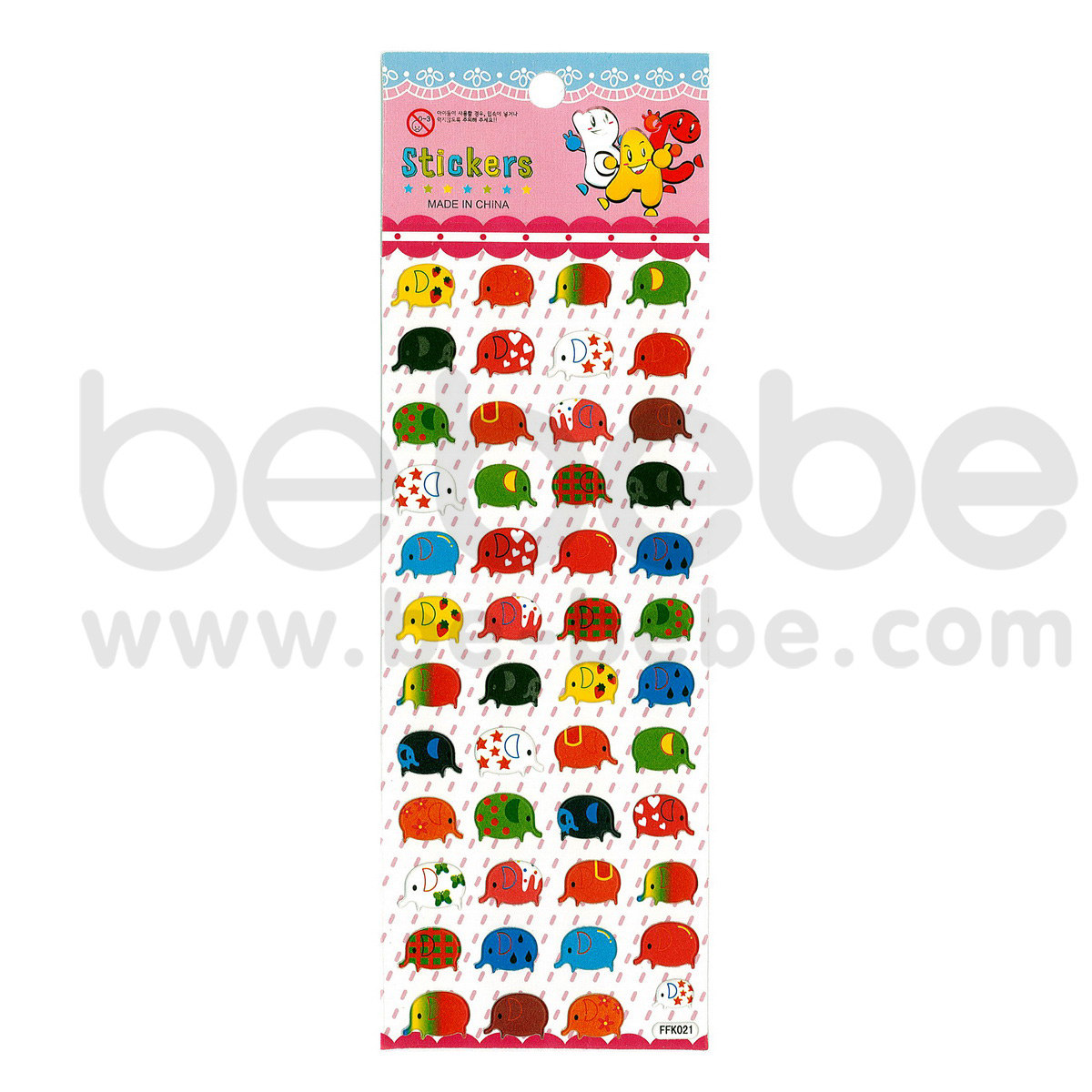 be bebe : Puffy Sticker (7x17cm.) / FFK-021