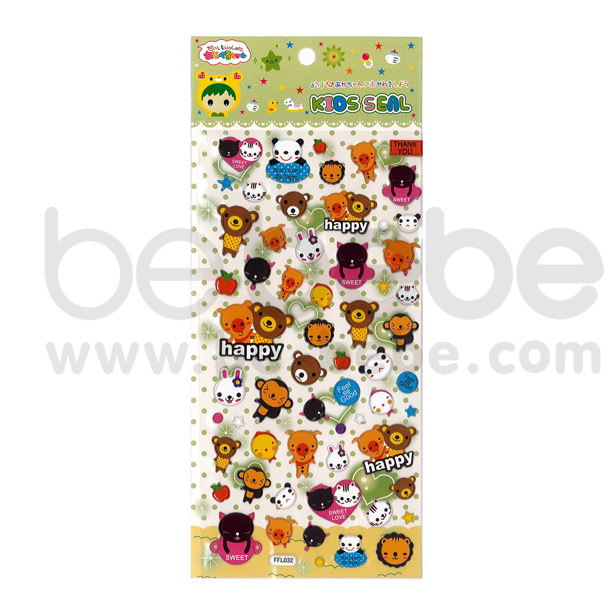 be bebe : Puffy Sticker (8.5x17cm.) / FFL-032