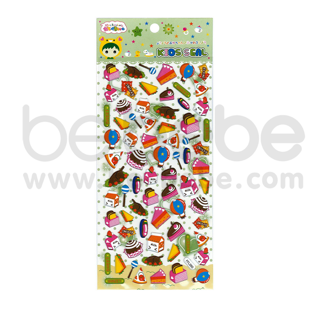 be bebe : Puffy Sticker (8.5x17cm.) / FFL-050