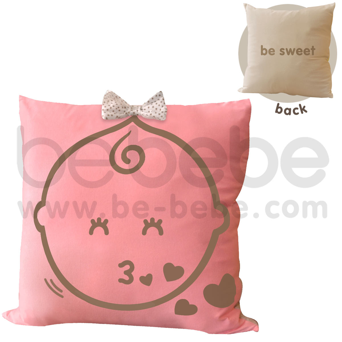 bebebe : Pillow-be sweet-girl / Light Pink