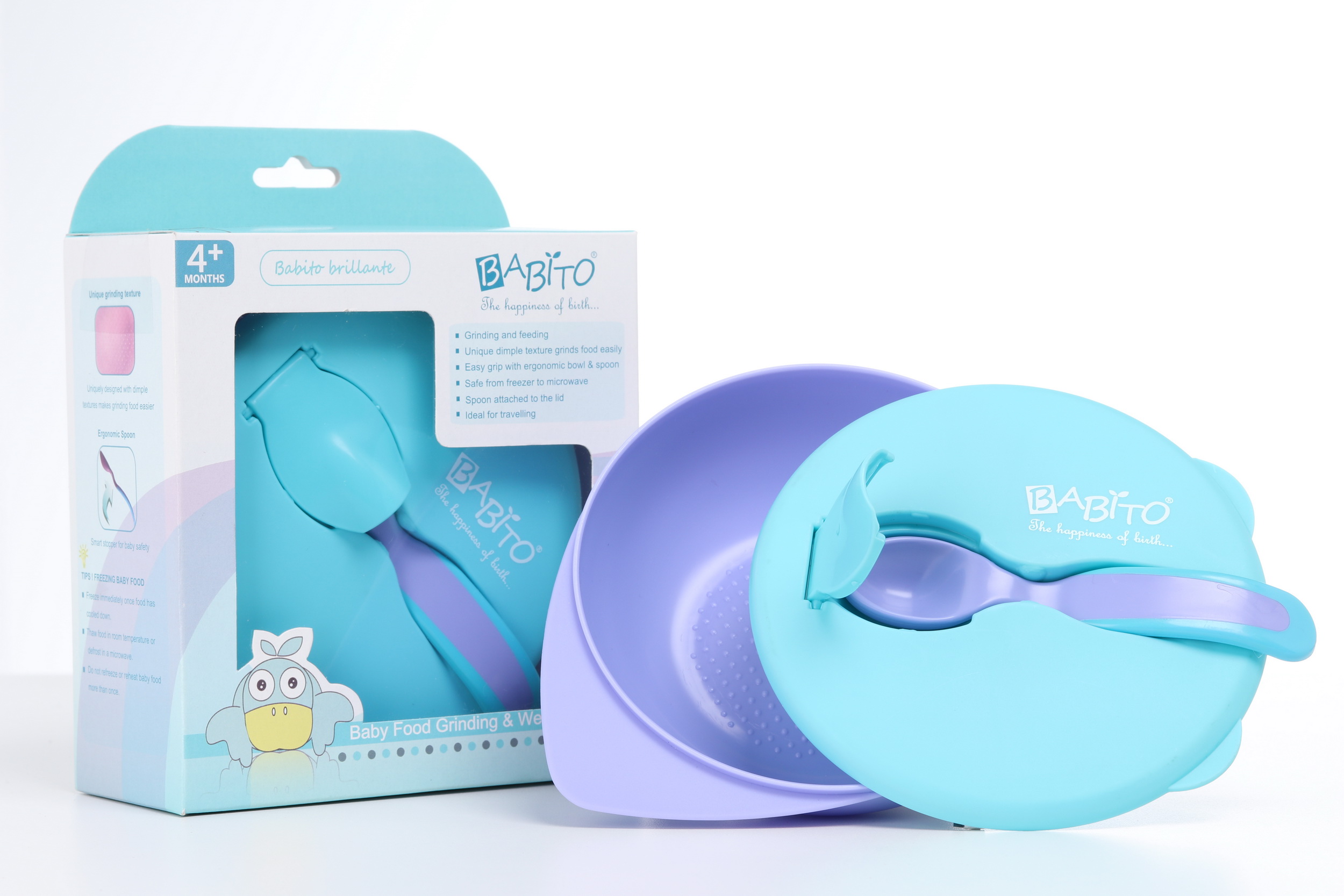 BABITO : Baby Travel Bowl with Spoon (LS21P8110)