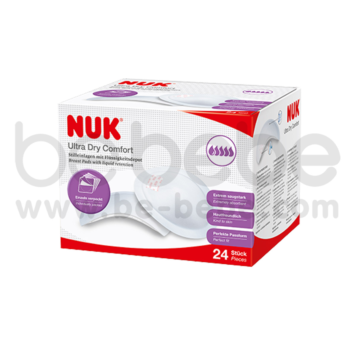 NUK : Ultra Dry  Comfort Breast Pads Pack 24 pcs. 